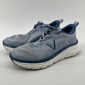 Vionic Women 7.5 WIDE Walk Max Sneaker Skyway Blue Fabric‎ Arch Support Orthotic